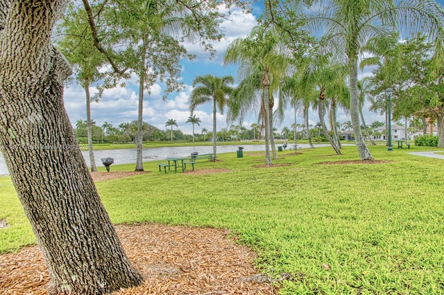 5466 SW 187th Ter, Miramar, FL 33029 - view of grassy yard featuring a water view