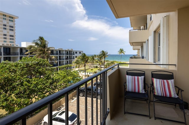 2000 S Ocean Blvd Unit 3B, Lauderdale By The Sea, FL 33062 - balcony featuring a water view