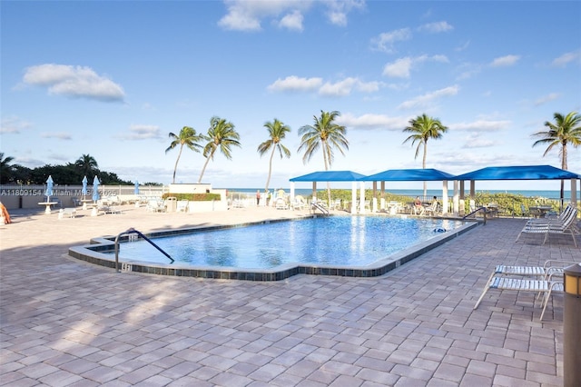 2000 S Ocean Blvd Unit 3B, Lauderdale By The Sea, FL 33062 - community pool featuring a patio area