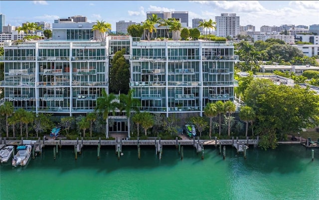 9940 W Bay Harbor Dr Unit 4E-S, Bay Harbor Islands, FL 33154 - view of property featuring a city view and a water view