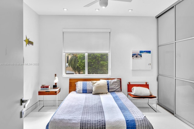 4362 NW 112th Ct, Doral, FL 33178 - bedroom with ceiling fan