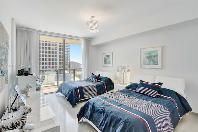 68 SE 6th St Unit 1203, Miami, FL 33131 - bedroom with floor to ceiling windows