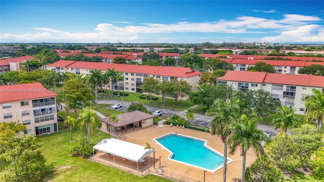 1100 SW 130th Ave Unit 111H, Pembroke Pines, FL 33027 - aerial view of a pool