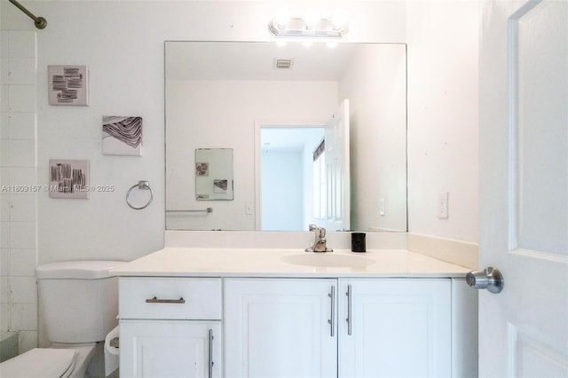 8206 SW 29th St Unit 104, Miramar, FL 33025 - bathroom featuring toilet, vanity, and a shower