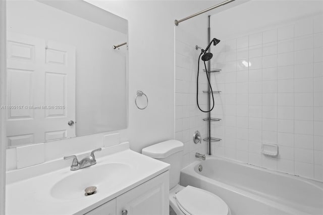 8206 SW 29th St Unit 104, Miramar, FL 33025 - bathroom with toilet, vanity, and tub / shower combination