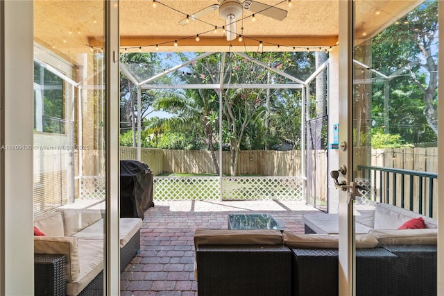 849 SW 11th Ct, Fort Lauderdale, FL 33315 - sunroom / solarium with an outdoor living space and healthy amount of natural light