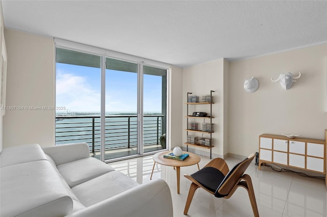 325 S Biscayne Blvd Unit 3926, Miami, FL 33131 - living room with a water view and floor to ceiling windows