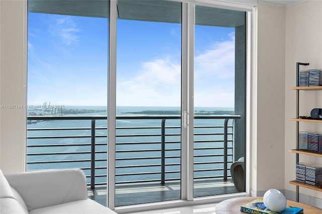 325 S Biscayne Blvd Unit 3926, Miami, FL 33131 - balcony with a water view