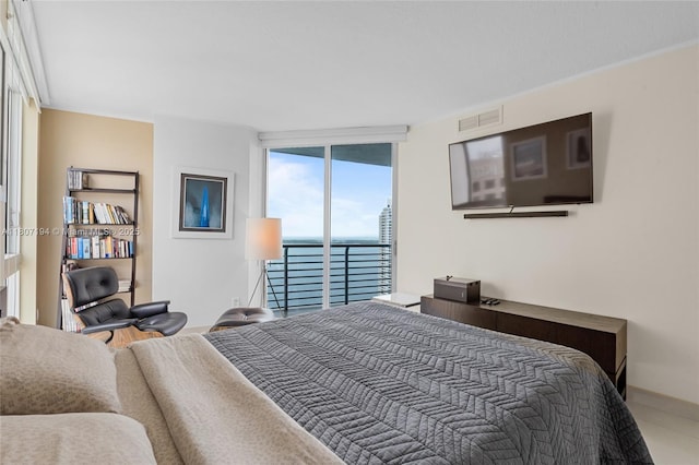 325 S Biscayne Blvd Unit 3926, Miami, FL 33131 - bedroom with access to outside and floor to ceiling windows
