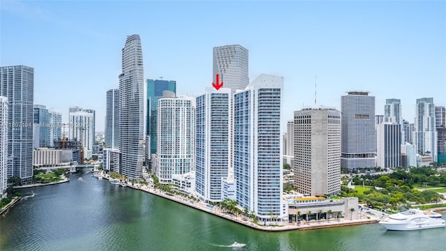 325 S Biscayne Blvd Unit 3926, Miami, FL 33131 - view of city skyline featuring a nearby body of water