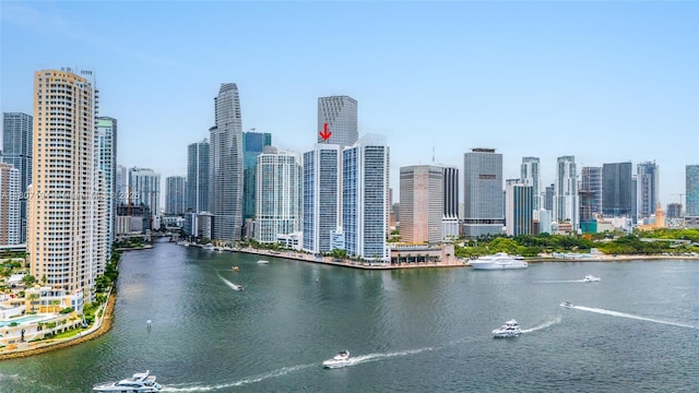 325 S Biscayne Blvd Unit 3926, Miami, FL 33131 - view of city skyline featuring a large body of water