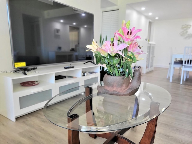 7950 W Mcnab Rd Unit 214, Tamarac, FL 33321 - dining room with light wood-style flooring, recessed lighting, and baseboards