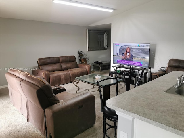 2116 5th Pl, Cape Coral, FL 33909 - living area with carpet flooring