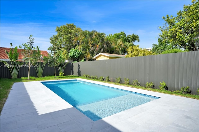 2839 SW 25th St, Miami, FL 33133 - view of swimming pool with a fenced backyard and a patio