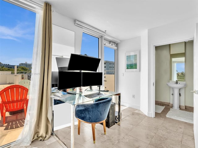 945 Michigan Ave Unit 8, Miami Beach, FL 33139 - office with healthy amount of natural light and baseboards
