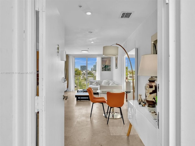 945 Michigan Ave Unit 8, Miami Beach, FL 33139 - corridor with recessed lighting and light flooring