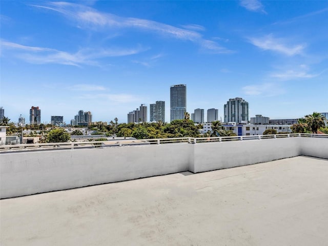 945 Michigan Ave Unit 8, Miami Beach, FL 33139 - view of patio / terrace with a view of skyline