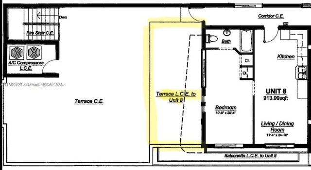 945 Michigan Ave Unit 8, Miami Beach, FL 33139 - property floor plan