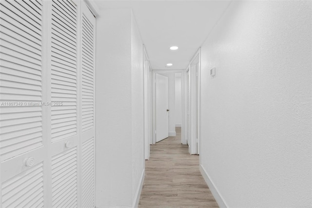 1356 Pelican Ct, Homestead, FL 33035 - hall with baseboards, light wood finished floors, and recessed lighting