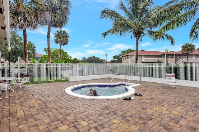826 Twin Lakes Dr Unit 18-D, Coral Springs, FL 33071 - view of pool with a hot tub and a patio area