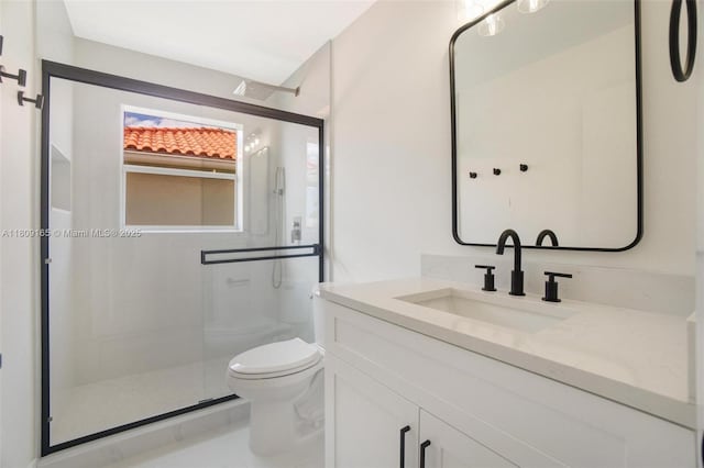10728 Oak Lake Way, Boca Raton, FL 33498 - full bath with toilet, a stall shower, and vanity