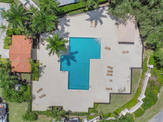 10728 Oak Lake Way, Boca Raton, FL 33498 - view from above of property with a pool area