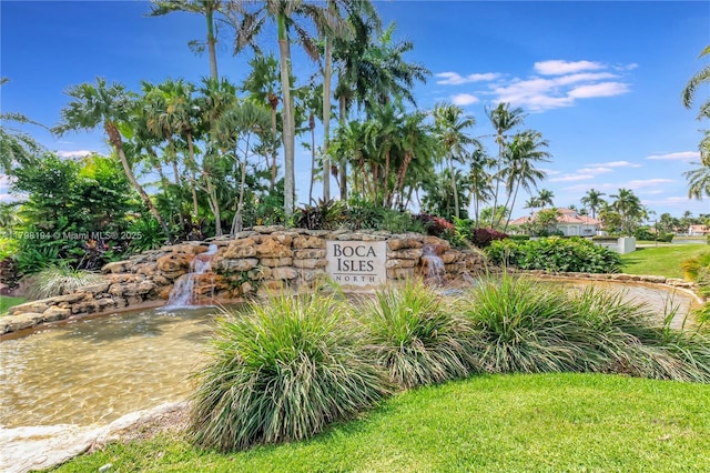 19401 Preserve Dr, Boca Raton, FL 33498 - community / neighborhood sign with a yard