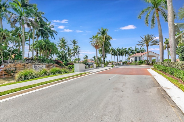 19401 Preserve Dr, Boca Raton, FL 33498 - view of asphalt road with curbs and sidewalks