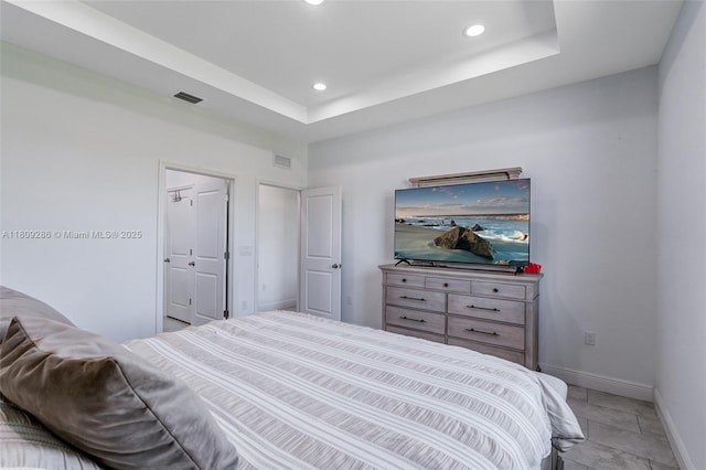 2008 Hercules Rd, La Belle, FL 33935 - bedroom featuring recessed lighting, baseboards, and a raised ceiling