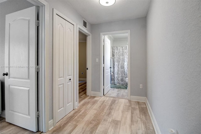 17375 SW 282nd St, Homestead, FL 33030 - hall featuring light wood-style flooring and baseboards