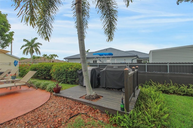 17375 SW 282nd St, Homestead, FL 33030 - view of yard with a wooden deck