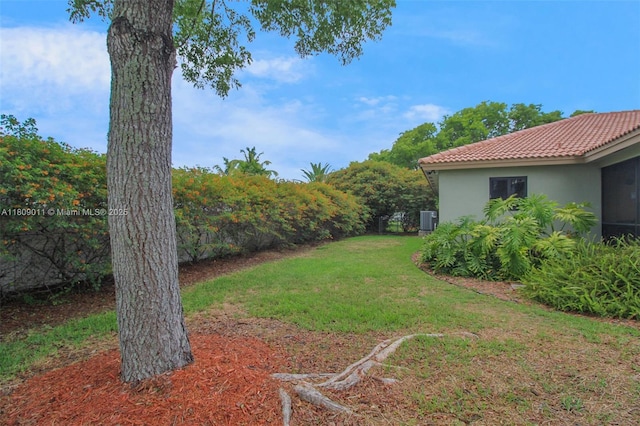 17375 SW 282nd St, Homestead, FL 33030 - view of grassy yard featuring central AC