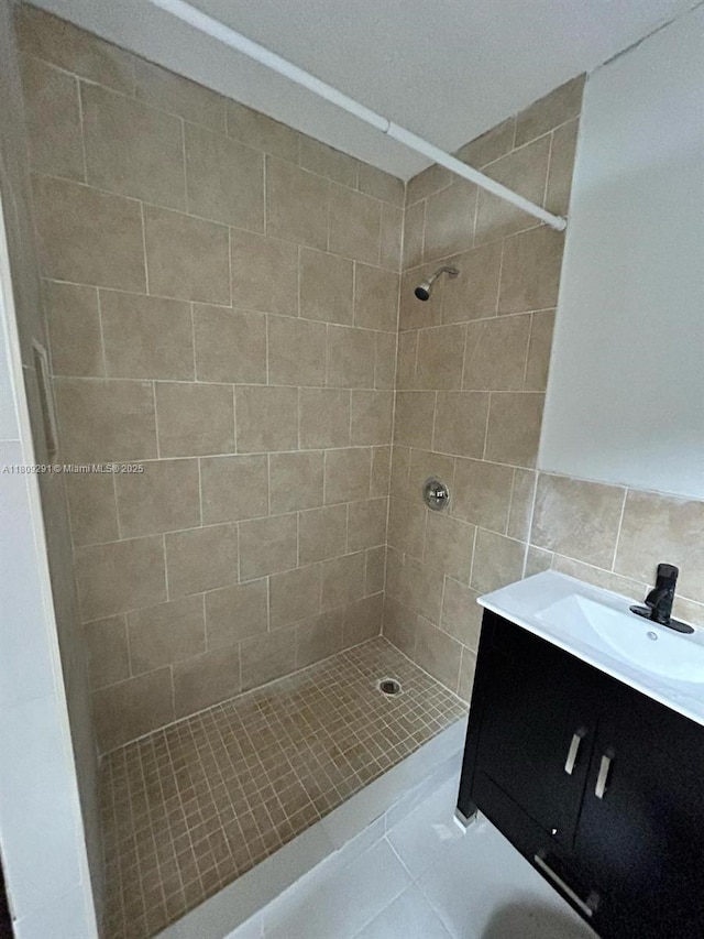 13320 SW 99th St, Miami, FL 33186 - bathroom with a tile shower and vanity