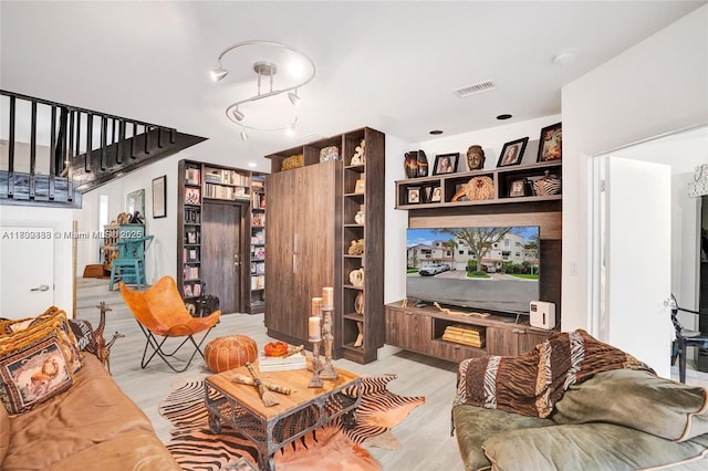 21388 Marina Cove Cir Unit 13-G, Aventura, FL 33180 - living area featuring stairway and wood finished floors