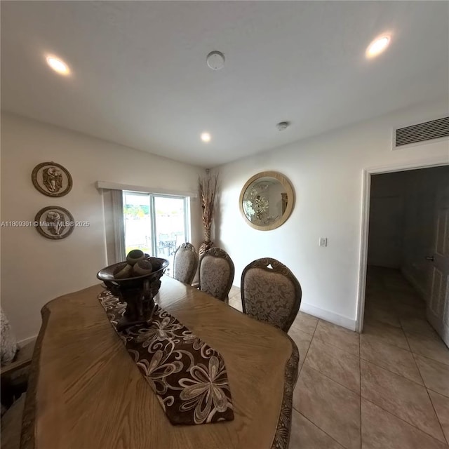 10341 SW 179th St, Miami, FL 33157 - dining room featuring light tile patterned floors, baseboards, and recessed lighting
