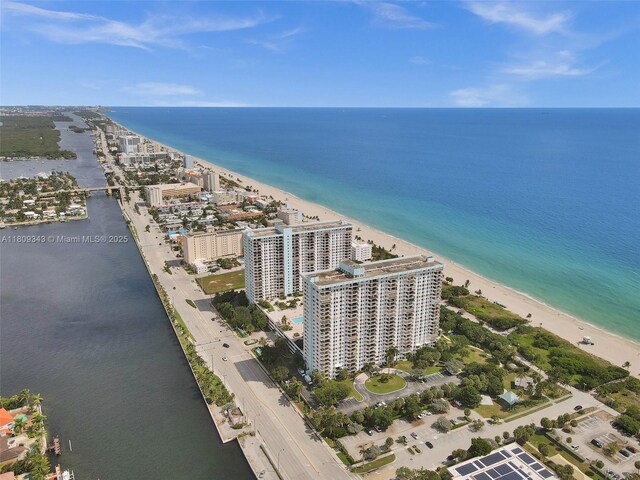 1201 S Ocean Dr Unit 609S, Hollywood, FL 33019 - bird's eye view of expansive coastline