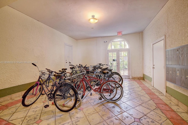 900 16th St Unit 204, Miami Beach, FL 33139 - garage featuring french doors and a textured wall