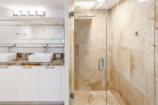 1800 N Bayshore Dr Unit 3414, Miami, FL 33132 - bathroom featuring a stall shower and vanity