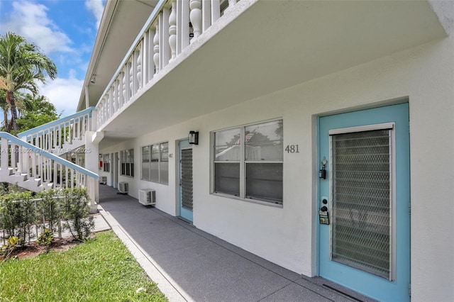 481 Durham Q Unit 481, Deerfield Beach, FL 33442 - property entrance with stucco siding