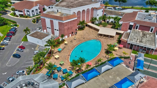 481 Durham Q Unit 481, Deerfield Beach, FL 33442 - aerial view of a pool area