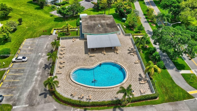 481 Durham Q Unit 481, Deerfield Beach, FL 33442 - aerial view of a pool