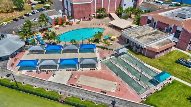 481 Durham Q Unit 481, Deerfield Beach, FL 33442 - aerial view of a pool
