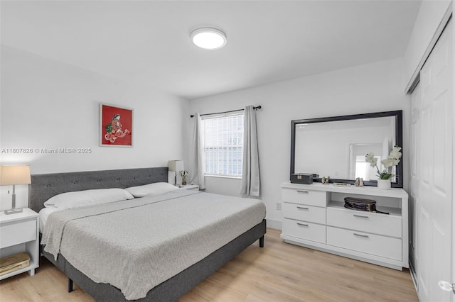 12946 SW 47th Ter, Miami, FL 33175 - bedroom featuring light wood-style flooring and a closet