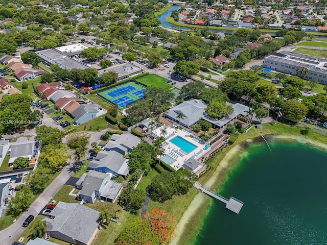 14474 SW 144th Ter, Miami, FL 33186 - view of property location with a nearby body of water, nearby suburban area, and a pool
