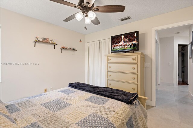 14912 SW 139th Ave, Miami, FL 33186 - bedroom featuring light tile patterned flooring and ceiling fan