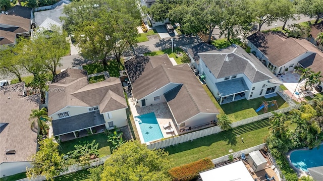 14912 SW 139th Ave, Miami, FL 33186 - aerial perspective of suburban area featuring a pool