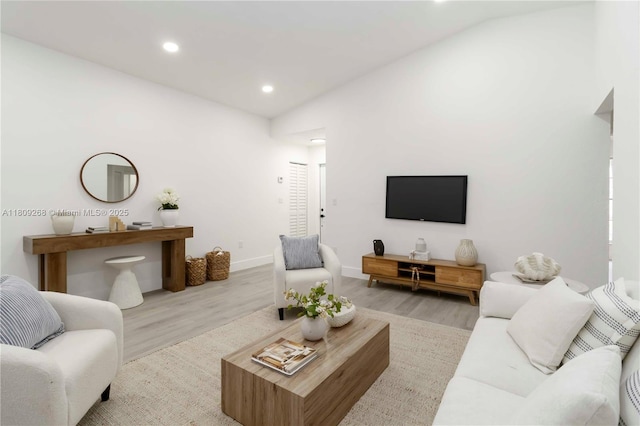 11250 SW 157th Ct, Miami, FL 33196 - living area with wood finished floors, recessed lighting, and baseboards