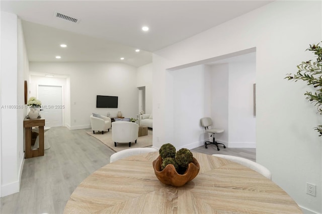 11250 SW 157th Ct, Miami, FL 33196 - dining space featuring light wood finished floors, recessed lighting, and baseboards