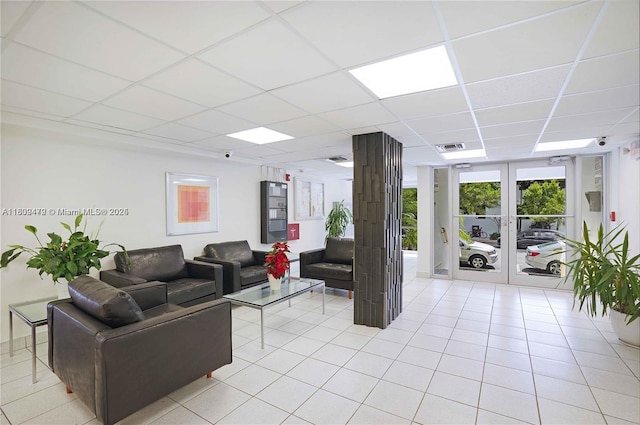 245 18th St Unit 305, Miami Beach, FL 33139 - community lobby with a paneled ceiling and a surveillance system