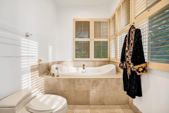 8580 Egret Lakes Ln, West Palm Beach, FL 33412 - full bathroom with a bath and tile patterned floors